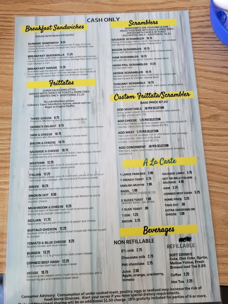 Menu_Beach House Restaurant_Finleyville, PA_image_old_3