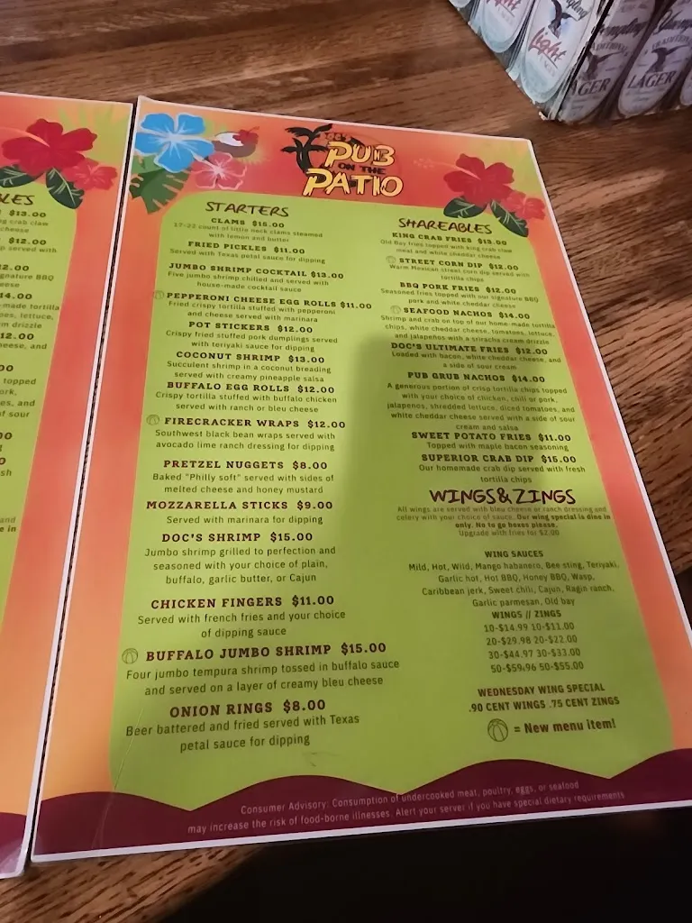 Menu_Doc's Irish Pub_Gilbertsville, PA_image_old_3
