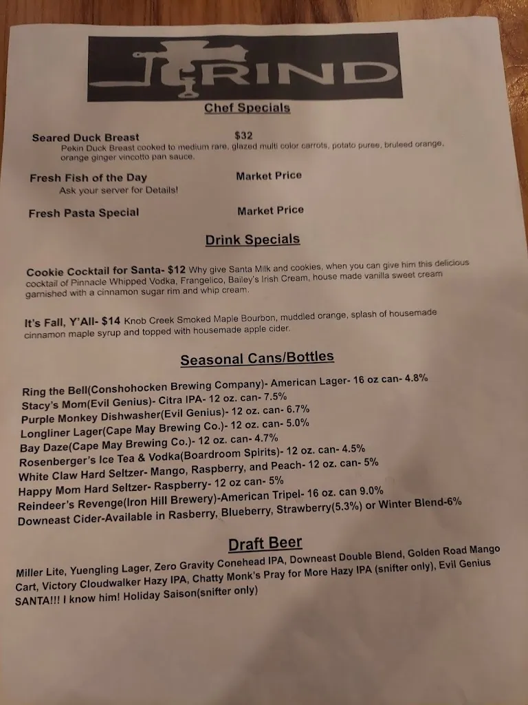 Menu_Grind_Boyertown, PA_image_old_3