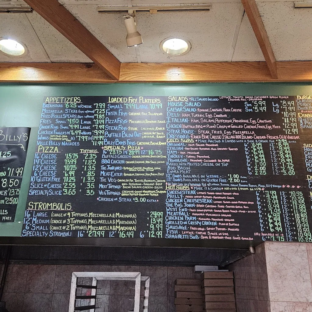 Menu_Ville Billy`s LLC_State College, PA_image_old_1