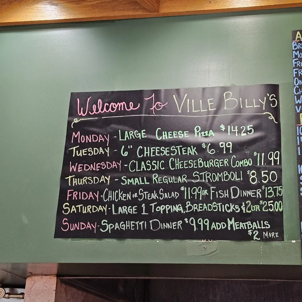 Menu_Ville Billy`s LLC_State College, PA_image_old_2