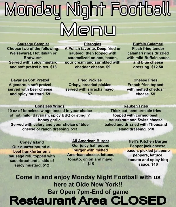 Menu_Olde New York_State College, PA_image_old_2