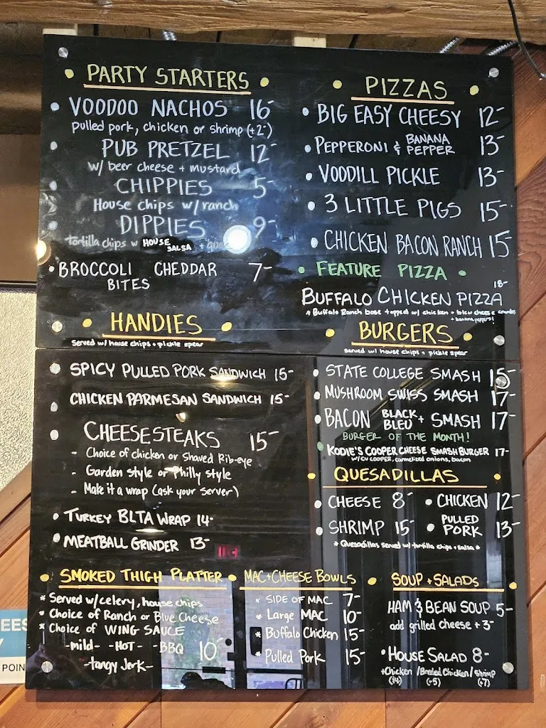 Menu_Voodoo Brewing Company - State College Pub_State College, PA_image_old_1