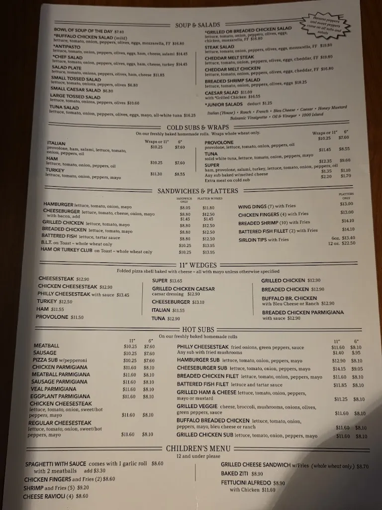 Menu_Brothers Pizza & Pasta_State College, PA_image_old_1