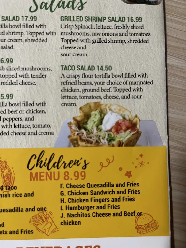 Menu_Rey Azteca_State College, PA_image_old_1