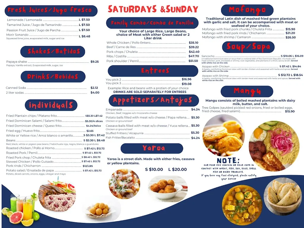 Menu_La Caribbean Corner_State College, PA_image_old_1