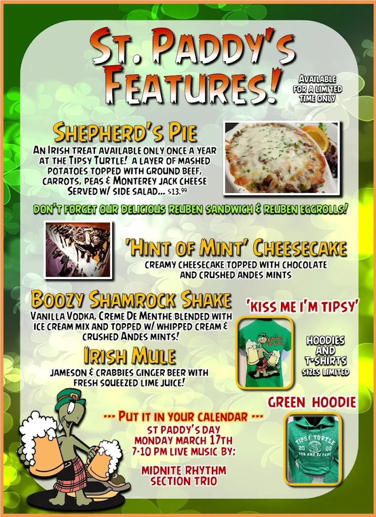 Menu_The Tipsy Turtle Market St Pub_Jenkins Township, PA_image_old_1