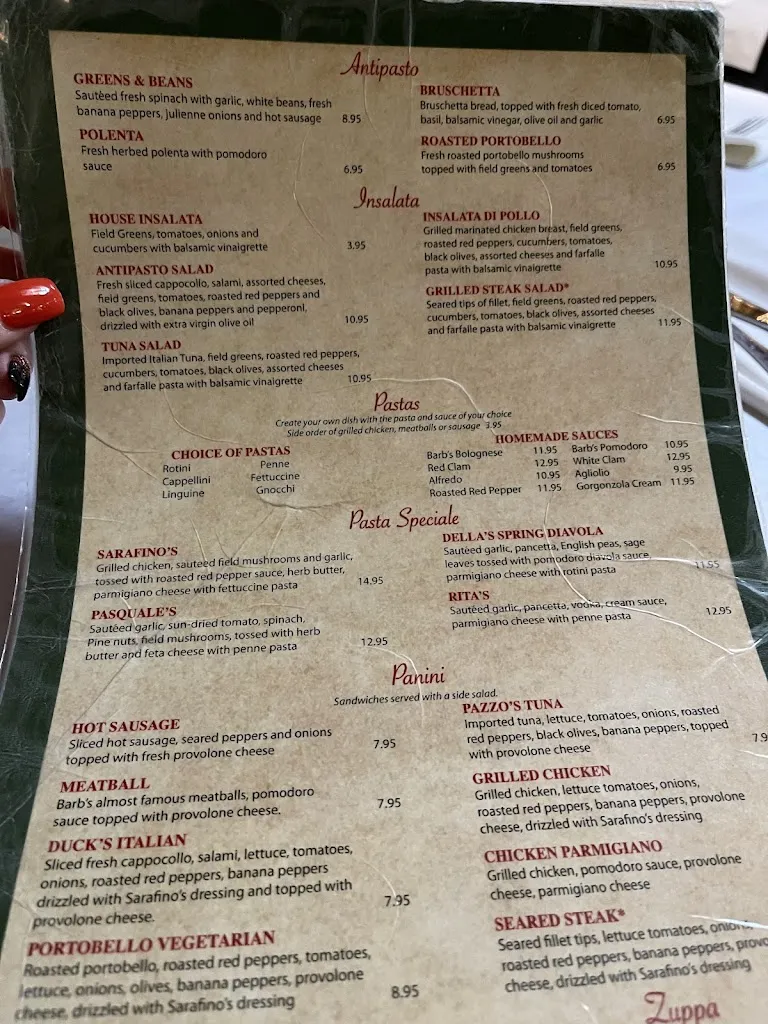 Menu_Sarafino's Homestyle Italian_Pittsburgh, PA_image_old_1