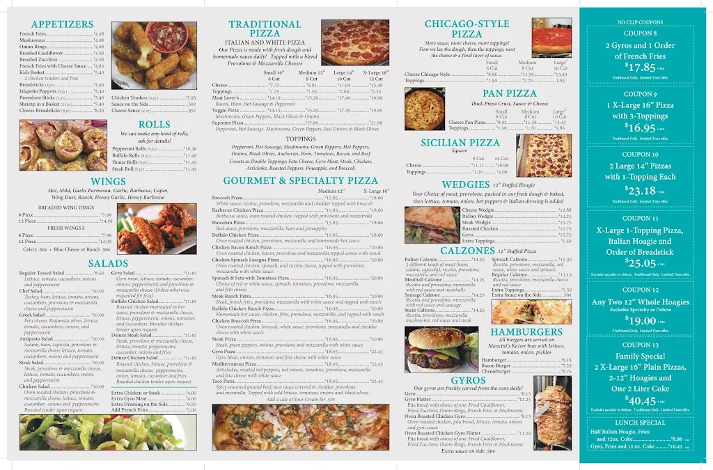 Menu_Portofino's Pizza & Pasta_Crafton, PA_image_old_3