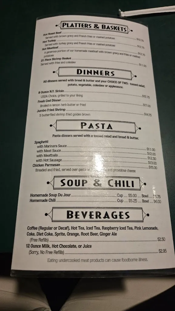 Menu_Blinky's Noble Grill & Bar_Pittsburgh, PA_image_old_1