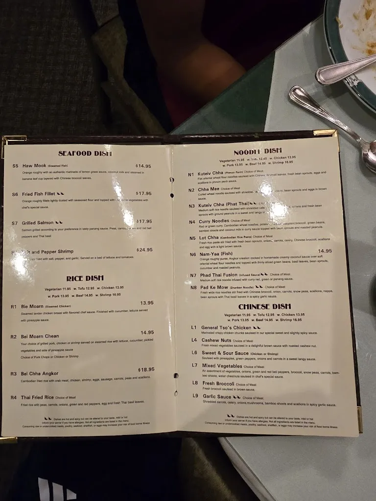Menu_Angkor - Cambodian Thai Cuisine_Pittsburgh, PA_image_old_2
