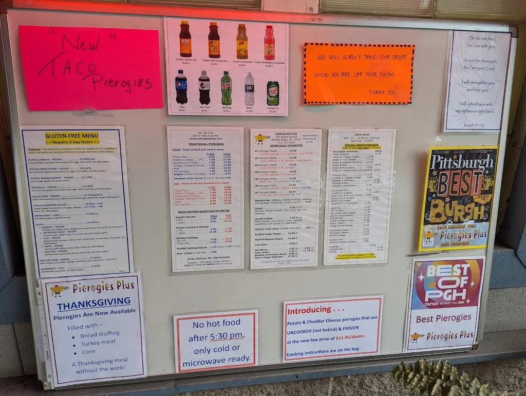 Menu_Pierogies Plus_McKees Rocks, PA_image_old_2