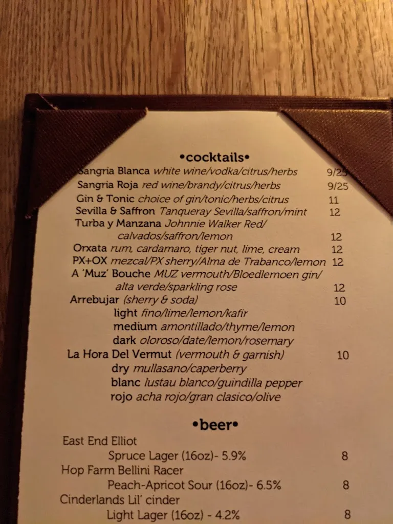 Menu_Morcilla_Pittsburgh, PA_image_old_3