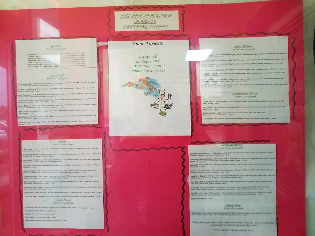Menu_Sal's Bravo Pizza of Limerick_Limerick, PA_image_old_1