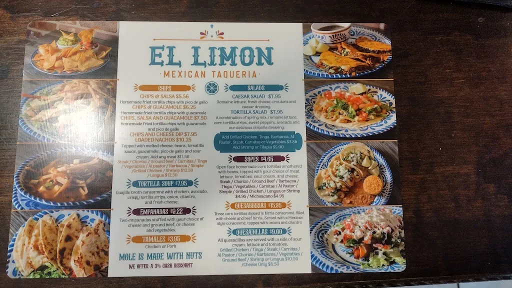 Menu_El Limon Royersford_Royersford, PA_image_old_3