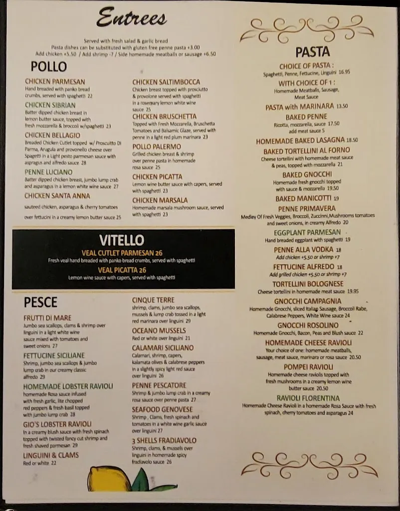 Menu_Luciano's Pizzeria & Ristorante_Royersford, PA_image_old_2