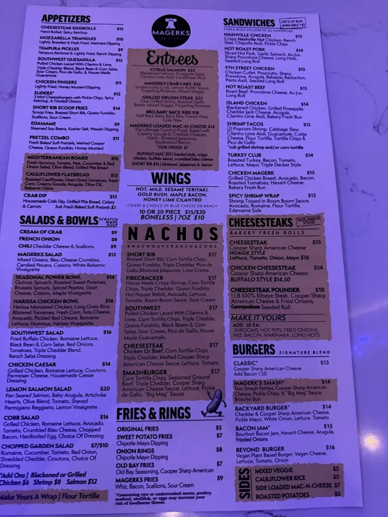 Menu_MaGerk's Pub & Grill Lionville_Exton, PA_image_old_2