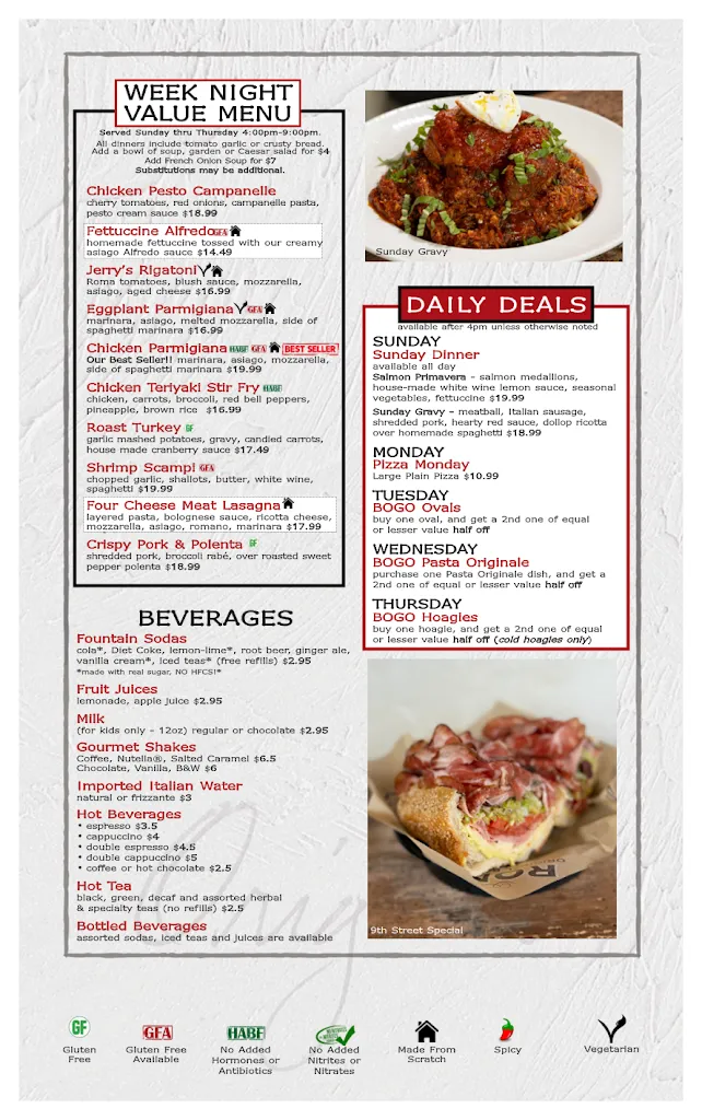 Menu_Ron's Original Bar & Grille_Exton, PA_image_old_3