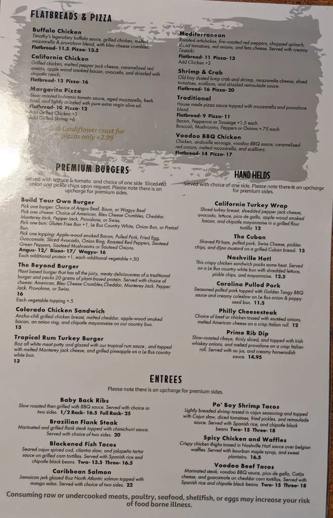 Menu_Timothy's Lionville_Exton, PA_image_old_2