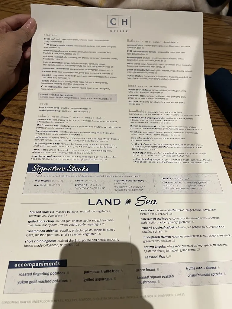 Menu_ChopHouse Grille_Exton, PA_image_old_1