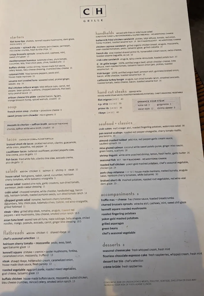 Menu_ChopHouse Grille_Exton, PA_image_old_3