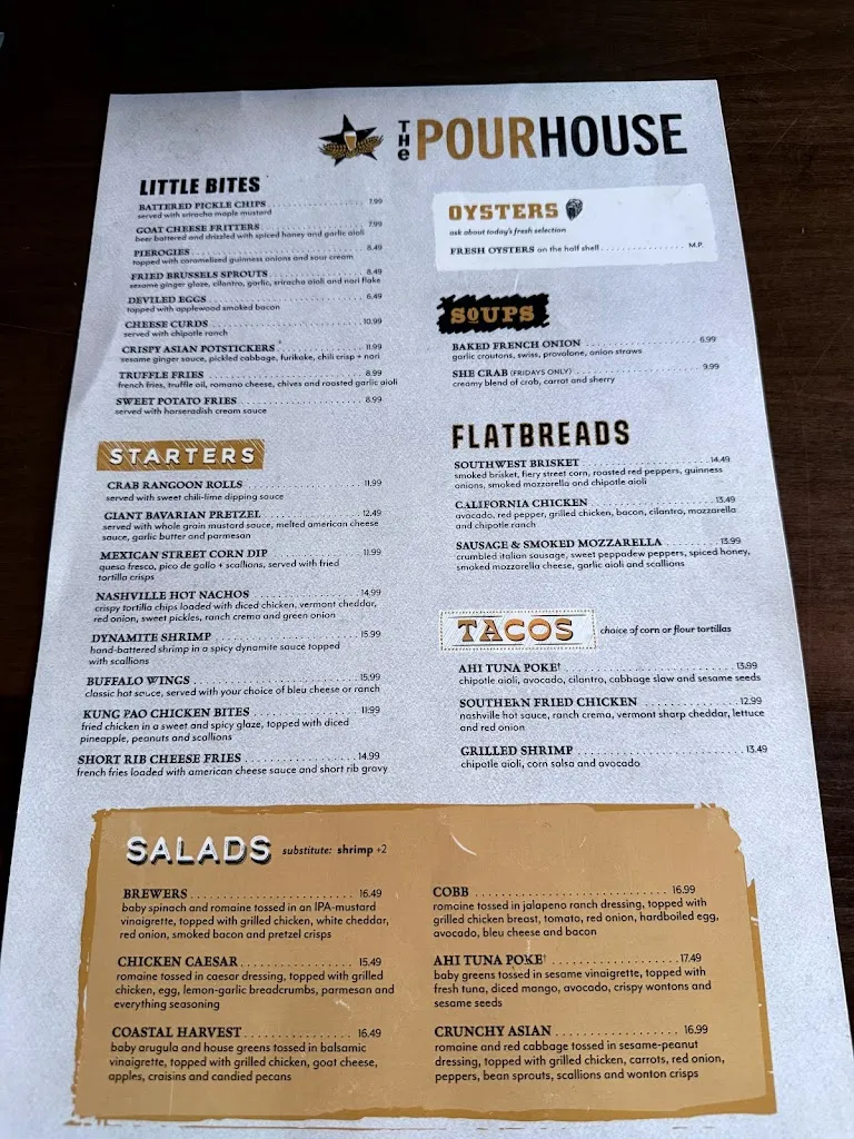 Menu_The Pour House [Exton]_Exton, PA_image_old_1