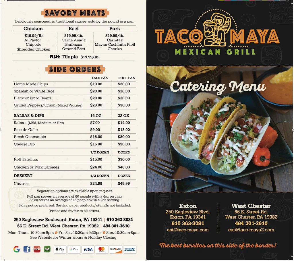 Menu_Taco Maya Mexican Grill Exton_Exton, PA_image_old_2