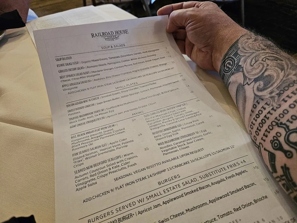 Menu_The Railroad House Inn_Marietta, PA_image_old_1