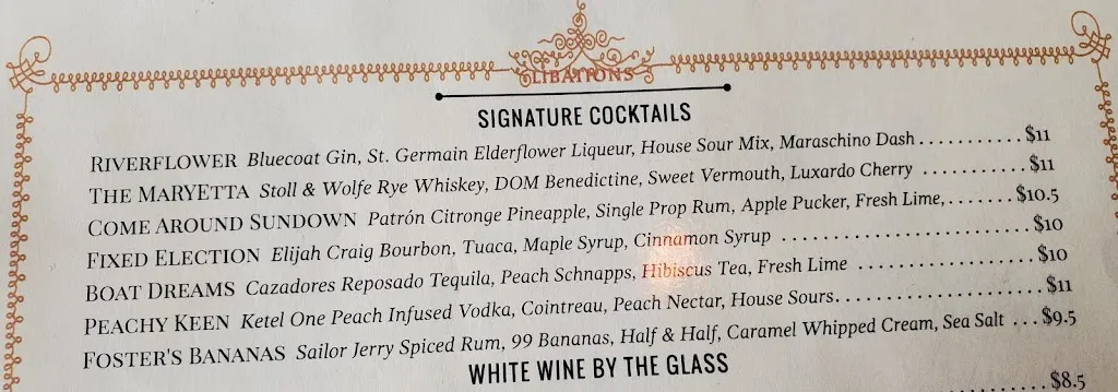 Menu_The Railroad House Inn_Marietta, PA_image_old_2