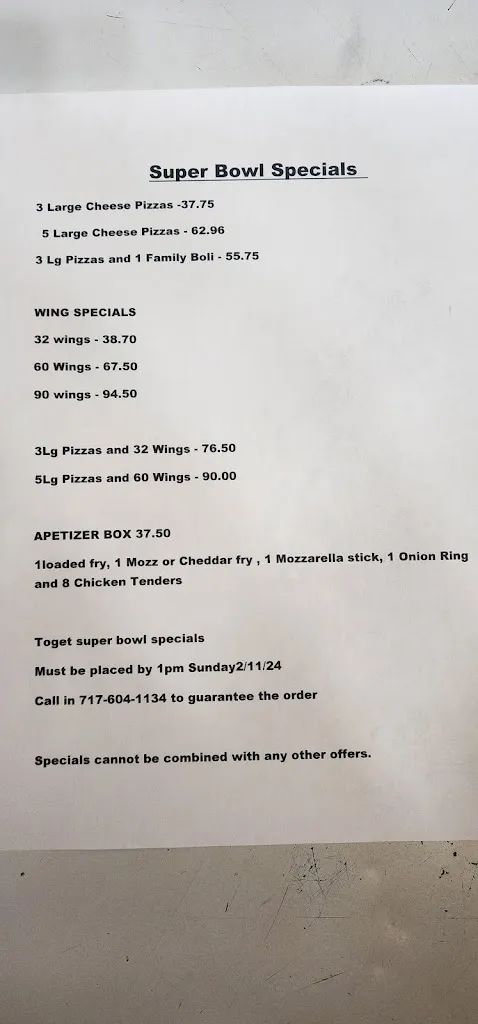 Menu_Marietta Pizza and Grill_Marietta, PA_image_old_1