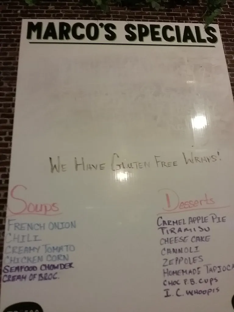 Menu_Marco's Restaurant & Pizzeria_Marietta, PA_image_old_2