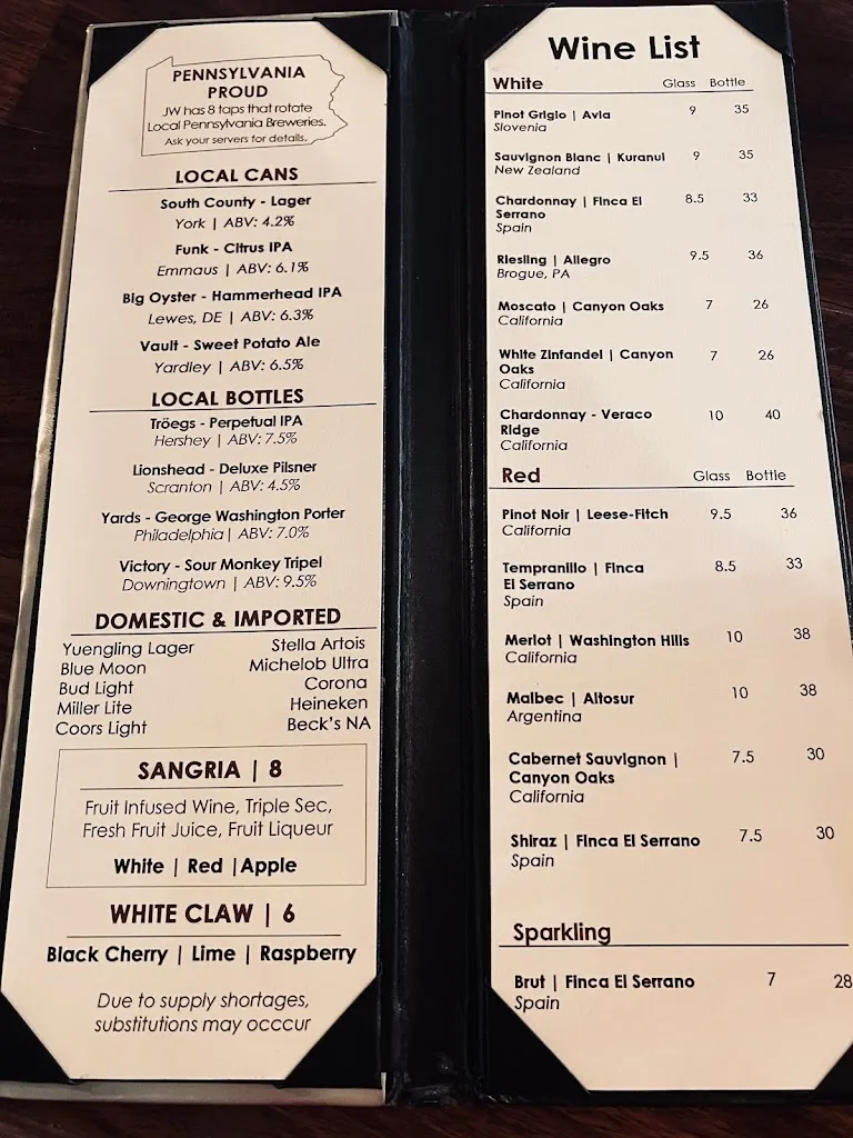 Menu_John Wright Restaurant_Wrightsville, PA_image_old_2