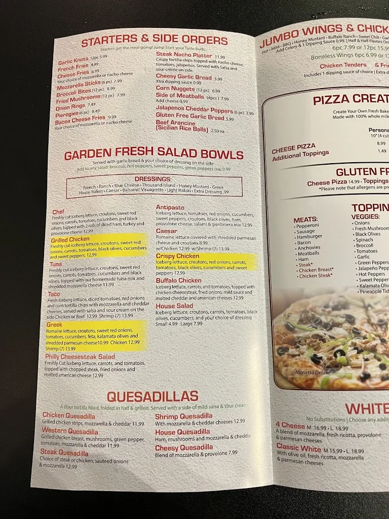 Menu_Sicilia Pizza Marietta_Marietta, PA_image_old_2