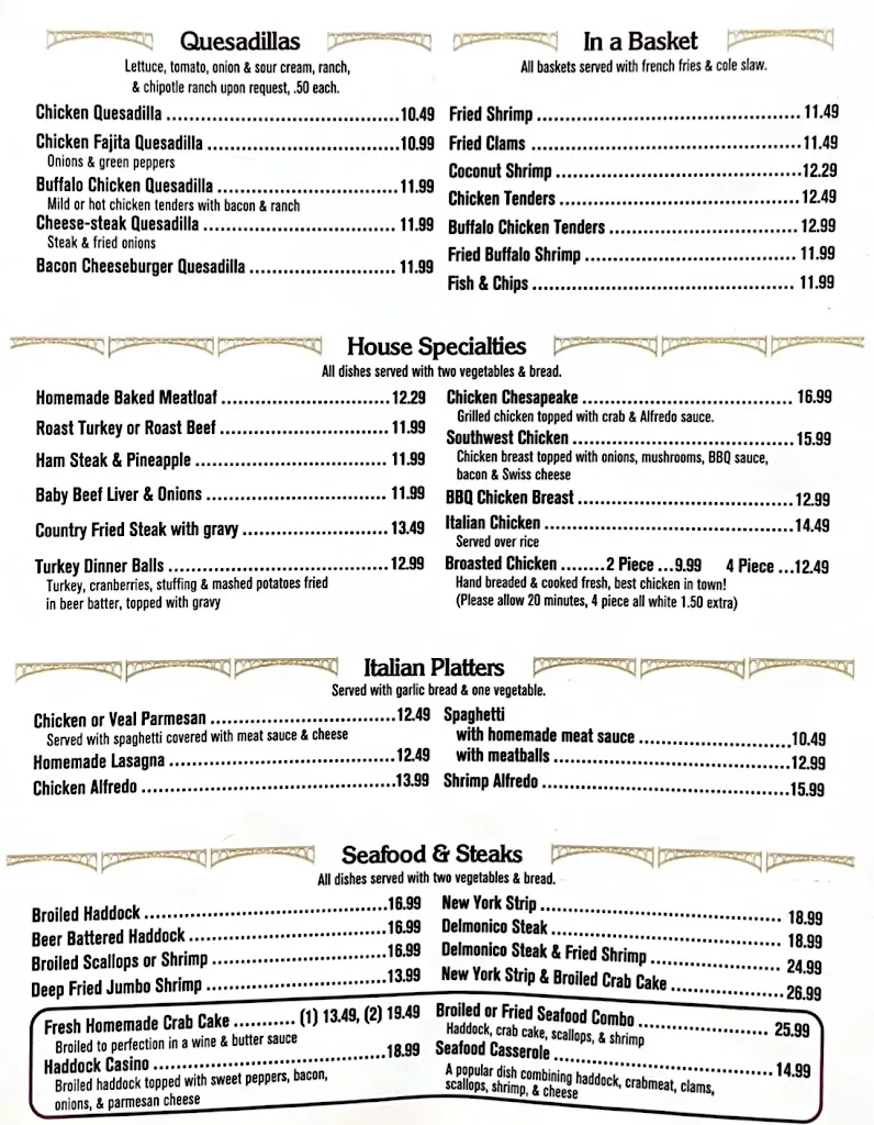 Menu_Rivertowne Restaurant & Bar_Wrightsville, PA_image_old_2