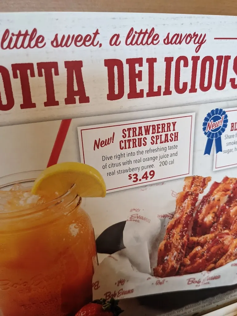 Menu_Bob Evans_North Huntingdon, PA_image_old_2