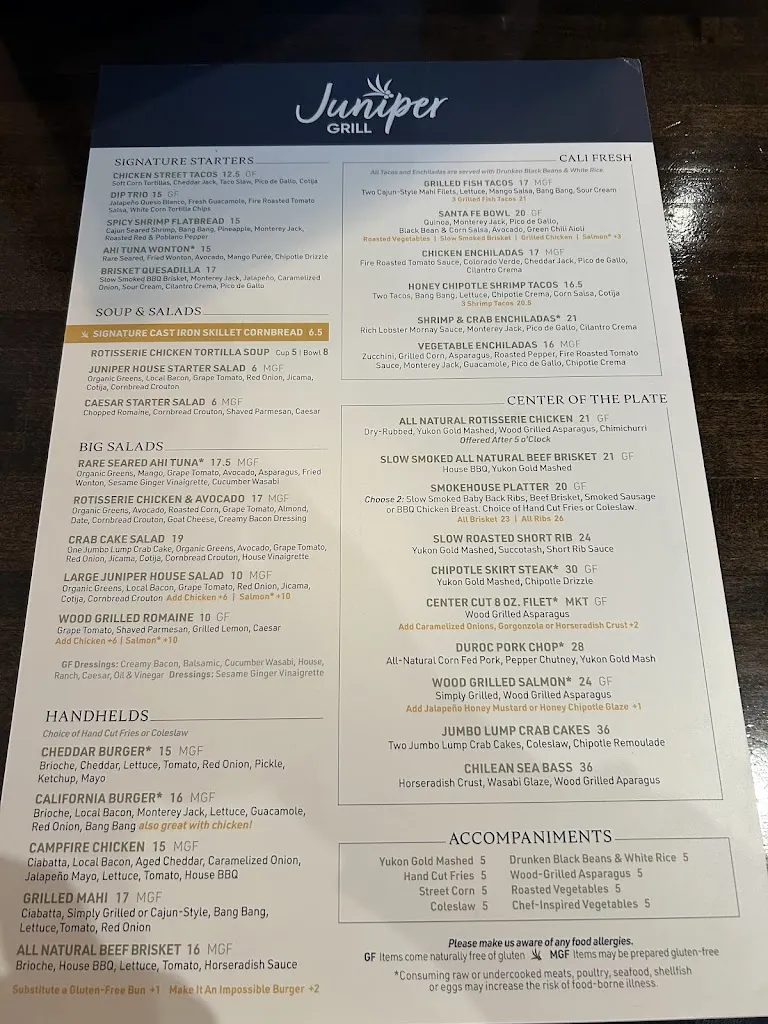 Menu_Juniper Grill - Peters Township_Peters Township, PA_image_old_1