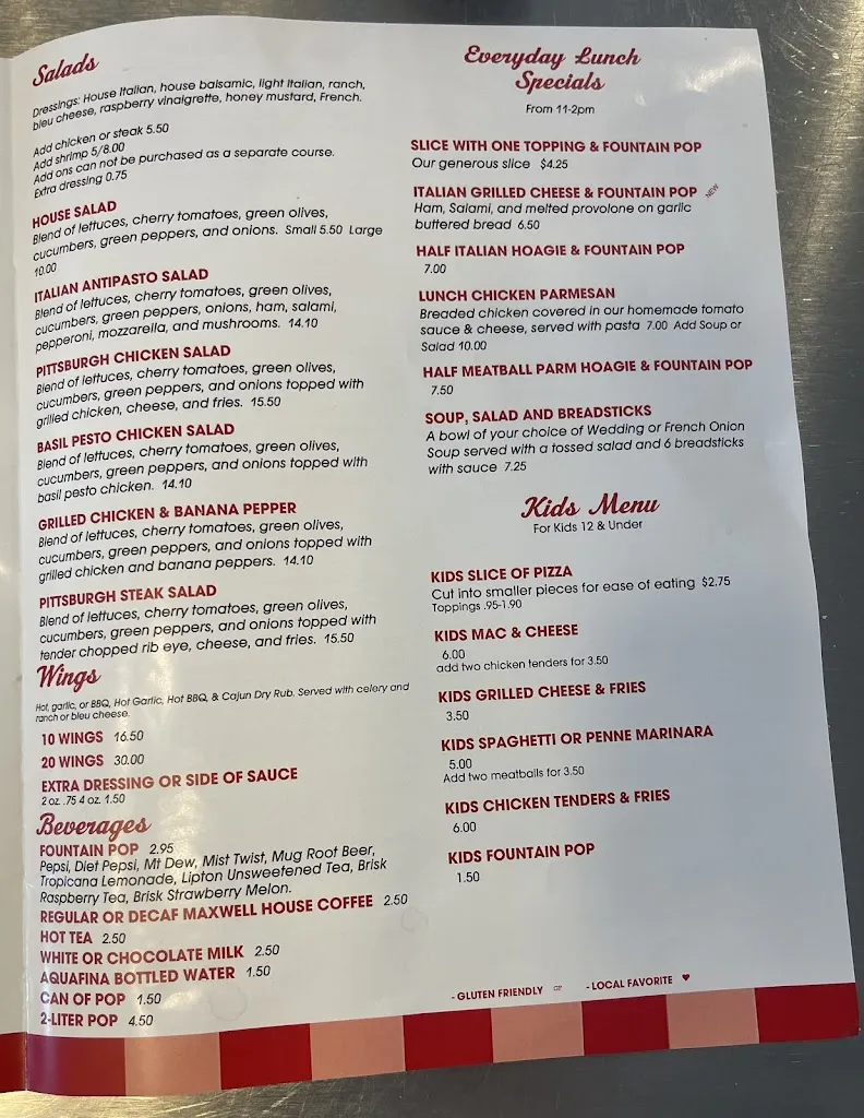 Menu_Grande Italian Restaurant_McMurray, PA_image_old_1