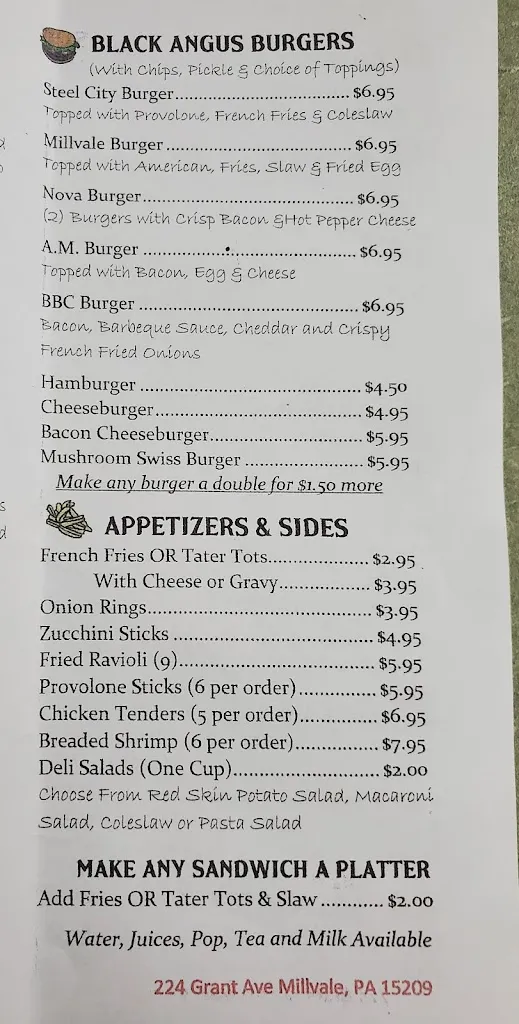 Menu_Nova Cafe Millvale_Pittsburgh, PA_image_old_2