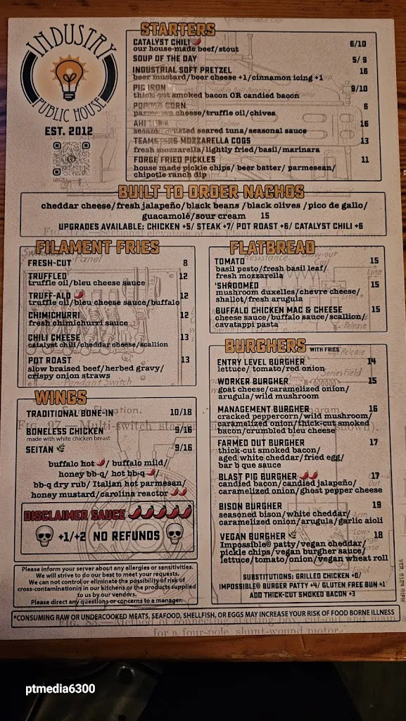 Menu_Industry Public House_Pittsburgh, PA_image_old_3
