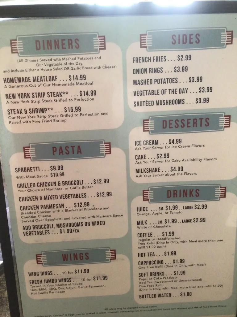 Menu_Millvale Diner_Pittsburgh, PA_image_old_2