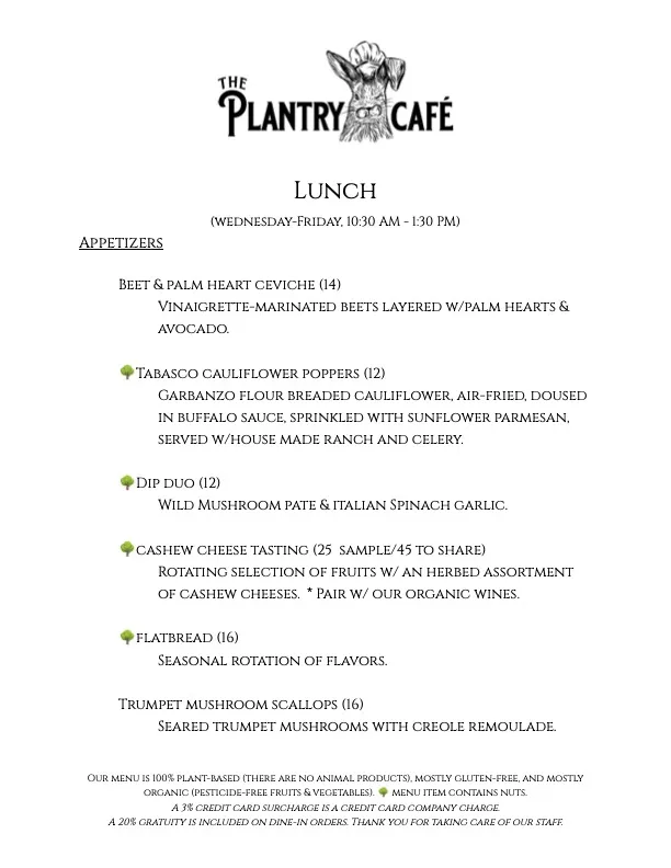 Menu_The Plantry Cafe_Baton Rouge, LA_image_old_1