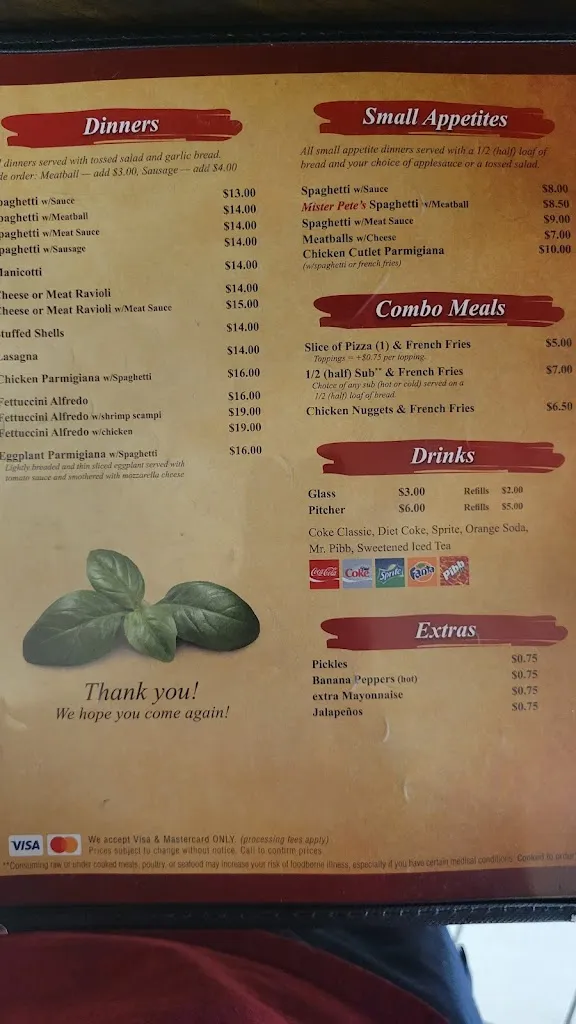 Menu_Pizza Garden Italian Restaurant_New Oxford, PA_image_old_1