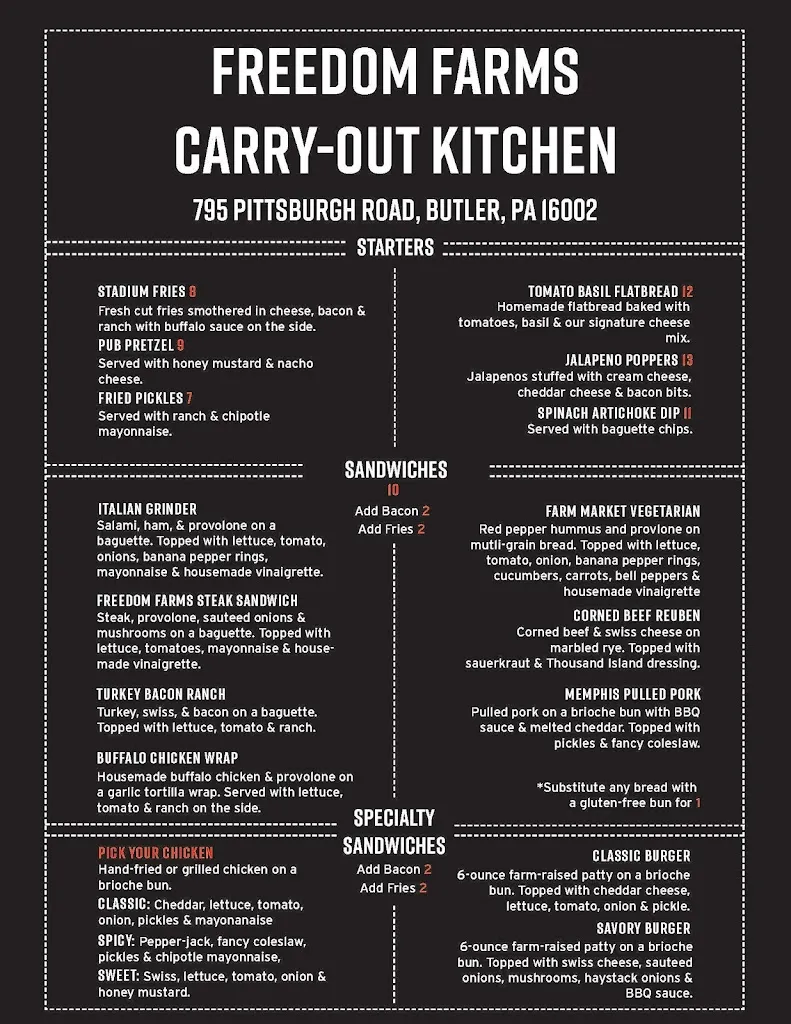 Menu_Freedom Farm-to-Fork Kitchen_Butler, PA_image_old_2
