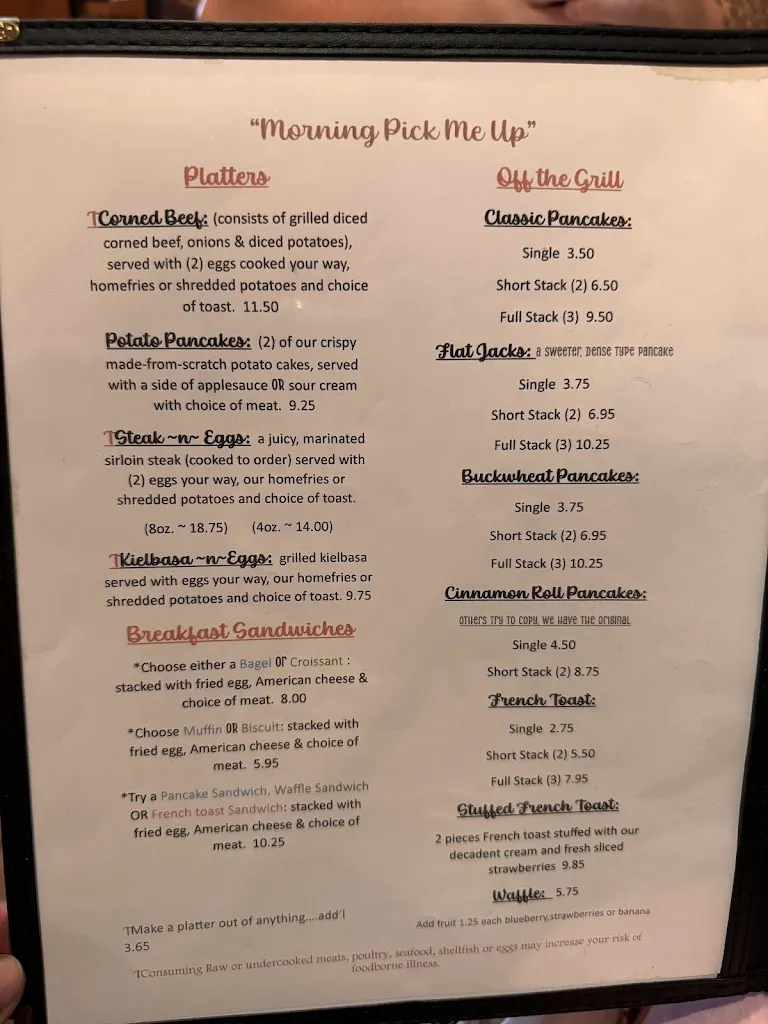Menu_Reichhold's Cafe_Butler, PA_image_old_1