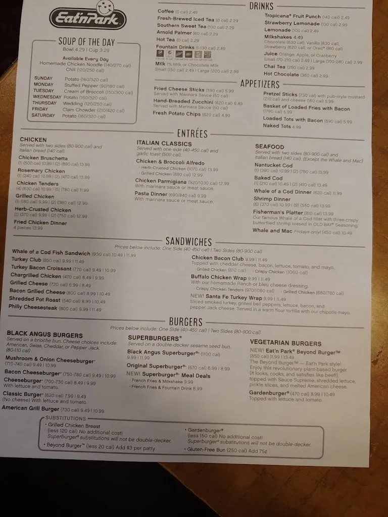 Menu_Eat'n Park_Belle Vernon, PA_image_old_2