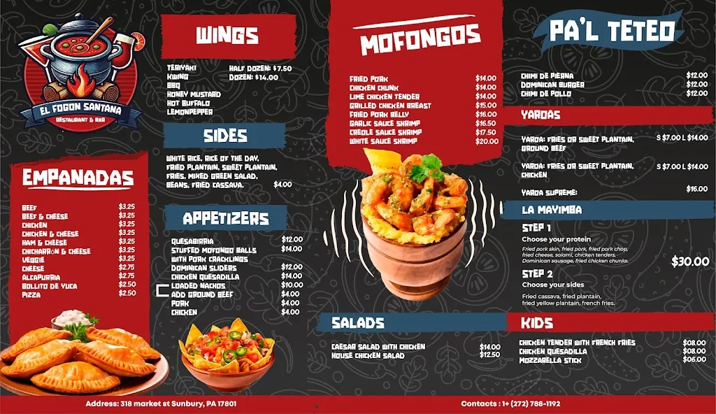 Menu_SANTANA'S SOULFRITO_Sunbury, PA_image_old_2