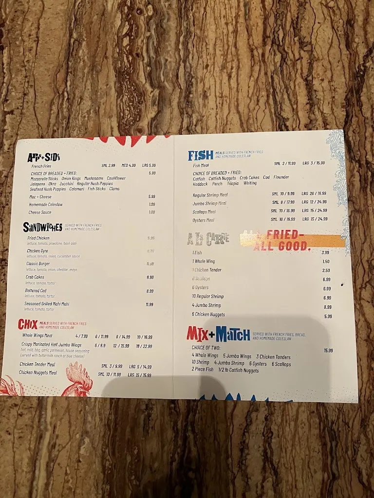 Menu_Fish-chix_North Versailles Township, PA_image_old_1