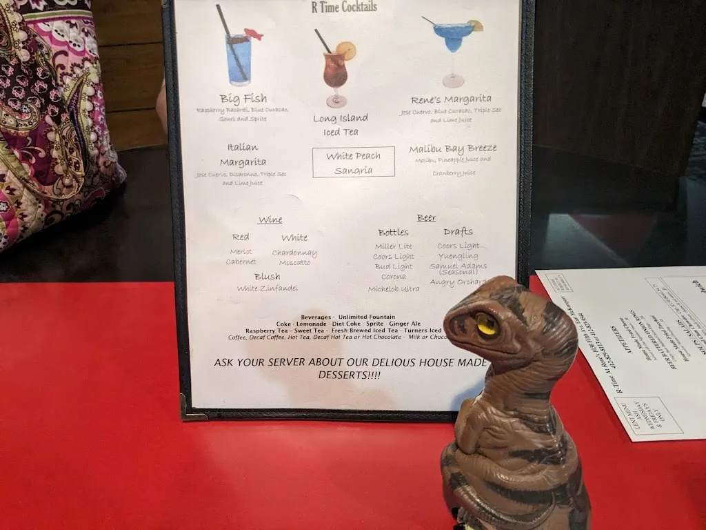 Menu_R-Time at Rene's_East McKeesport, PA_image_old_3