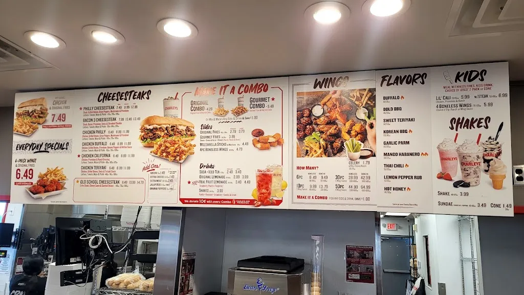 Menu_Charleys Cheesesteaks and Wings_North Versailles Township, PA_image_old_1