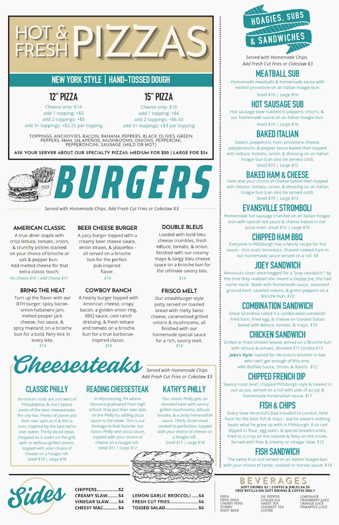 Menu_Veronica's On Cavitt_Trafford, PA_image_old_1